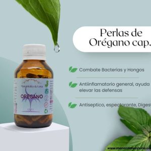 Oregano Cap. Frasco. Vidrio. Ámbar. 
60cáp. 0.273mg