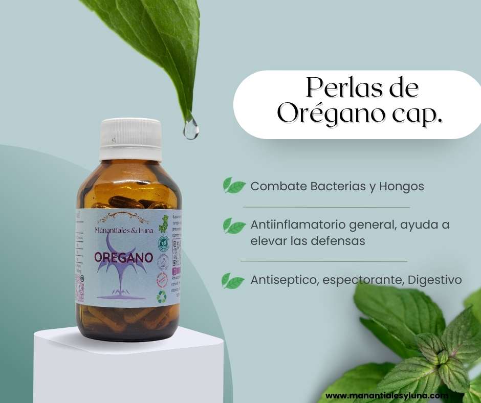 Oregano Cap. Frasco. Vidrio. Ámbar.
60cáp. 0.273mg
