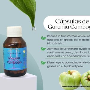 Garcinia Cap. Frasco. Vidrio. Ámbar. 
60cáp. 0.420mg