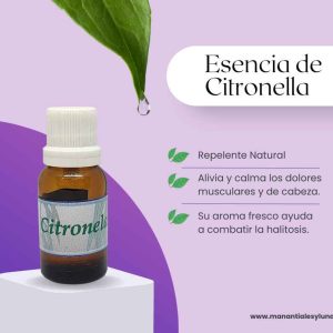 Citronella es Frasco ámbar 10ml. c/gotero.