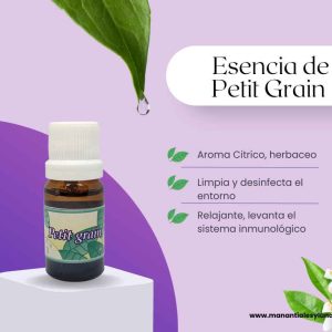 Petit Grain es Frasco ámbar 10ml. c/gotero.