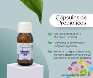 Probiotic 30cap Frasco. Vidrio. Ámbar. 
30cáp. 0.483mg