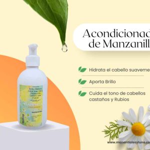 Manzanilla Enj. Botella plástico blanco c/bomba 250ml.