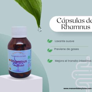 Rhamnus cap Frasco. Vidrio. Ámbar. 
60cáp. 0.269mg