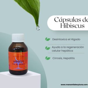 Hibiscus cap Frasco. Vidrio. Ámbar. 
60cáp. 0.405mg