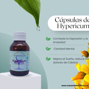 Hypericum Cap. Frasco. Vidrio. Ámbar. 
60cáp. 0.294mg