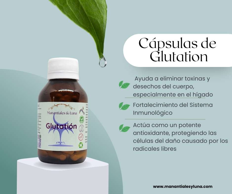 Glutation Cap. Frasco. Vidrio. Ámbar.
60cáp. 0.358mg