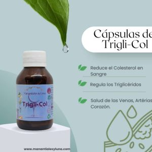 Trigli-col cap Frasco. Vidrio. Ámbar. 
60cáp. 0.487mg
