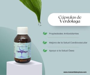 Verdolaga cap Frasco. Vidrio. Ámbar. 
60cáp. 0.412mg