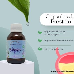 Prostata cap Frasco. Vidrio. Ámbar. 
60cáp. 0.402mg