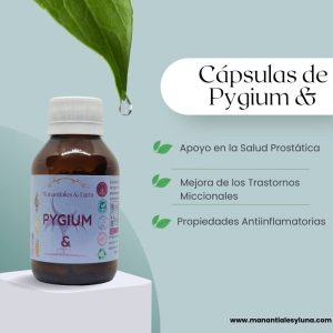 Pygium cap Frasco. Vidrio. Ámbar. 
60cáp. 0.427mg