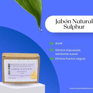 Sulphur jabon Jabón Glicerina 65g.