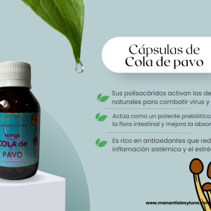 Cola de pavo cap Frasco