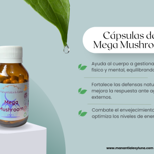 Mega mushrooms Cap. Frasco