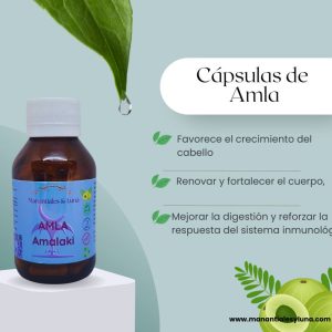 Amla cap. Frasco. Vidrio. Ámbar. 
60cáp. 0.405mg