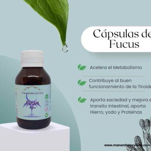 Fucus Cap. Frasco. Vidrio. Ámbar. 
60cáp. 0.620mg