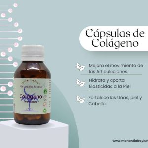 Colageno cap Frasco. Vidrio. Ámbar. 
60cáp. 0.507mg