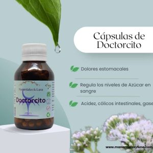 Doctorcito cap Frasco. Vidrio. Ámbar.
60cáp. 0.310mg