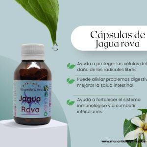 Jaguarova Cap. Frasco. Vidrio. Ámbar. 
60cáp. 0.450mg