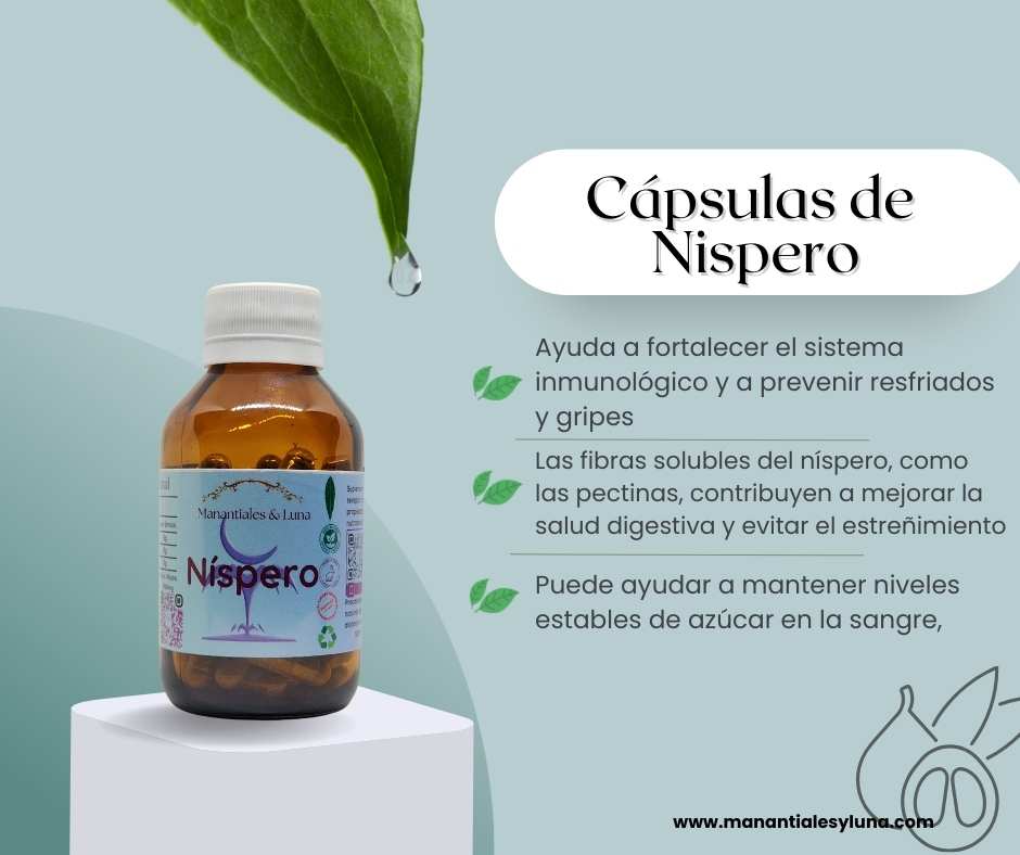 Nispero Cap. Frasco. Vidrio. Ámbar.
60cáp. 0.283mg