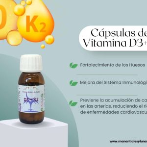 Vit d3+k2 perlas Frasco. Vidrio. Ámbar. 
30perlas.  5000ui d3+ 100mcg k2