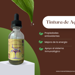 Acai tm50 Frasco, vidrio, ambar, 50ml
c/gotero, Contiene Alcohol 98%