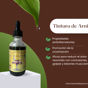 Arnica tm50 Frasco, vidrio, ambar, 50ml
c/gotero, Contiene Alcohol 98%