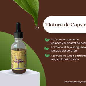 Capsicum tm50 Frasco, vidrio, ambar, 50ml
c/gotero, Contiene Alcohol 98%