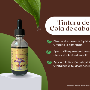 Cola de caballo tm50 Frasco, vidrio, ambar, 50ml
c/gotero, Contiene Alcohol 98%