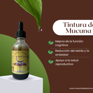 Mucuna tm50 Frasco, vidrio, ambar, 50ml
c/gotero, Contiene Alcohol 98%
