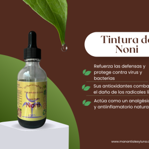 Noni tm50 Frasco, vidrio, ambar, 50ml
c/gotero, Contiene Alcohol 98%