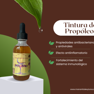 Propoleo tm50 Frasco, vidrio, ambar, 50ml
c/gotero, Contiene Alcohol 98%