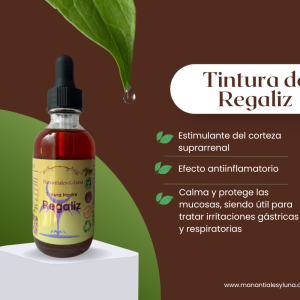 Regaliz tm50 Frasco, vidrio, ambar, 50ml
c/gotero, Contiene Alcohol 98%