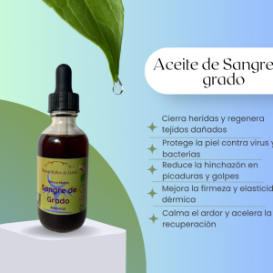 Sangre de grado tm50 Frasco, vidrio, ambar, 50ml
c/gotero, Contiene Alcohol 98%