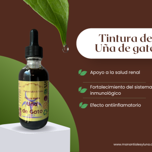 Uña de gato tm50 Frasco, vidrio, ambar, 50ml
c/gotero, Contiene Alcohol 98%