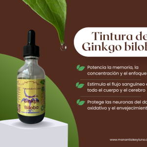 Ginkgo tm50 Frasco, vidrio, ambar, 50ml
c/gotero, Contiene Alcohol 98%