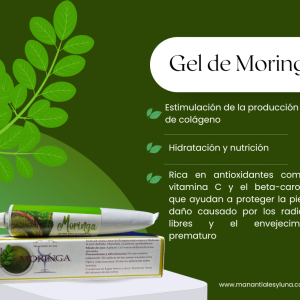 Moringa gel Pomo 60g en caja.