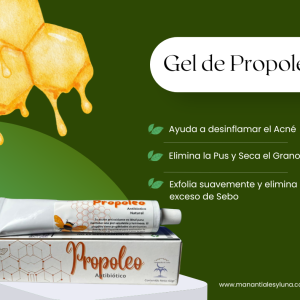 Propoleo gel Pomo 60g en caja.