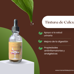 Calculos tm50 Frasco, vidrio, ambar, 50ml
c/gotero, Contiene Alcohol 98%