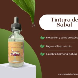 Sabal tm50 Frasco, vidrio, ambar, 50ml
c/gotero, Contiene Alcohol 98%