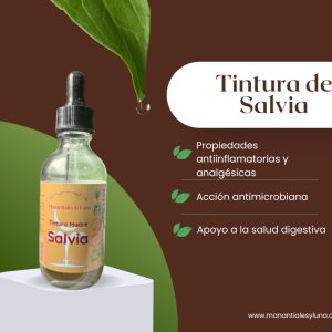 Salvia tm50 Frasco, vidrio, ambar, 50ml
c/gotero, Contiene Alcohol 98%