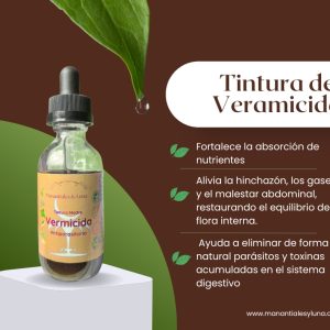 Vermicida tm50 Frasco, vidrio, ambar, 50ml
c/gotero, Contiene Alcohol 98%