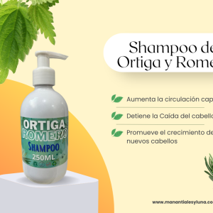 Ortiga sh Botella plástico blanco c/bomba 250ml.