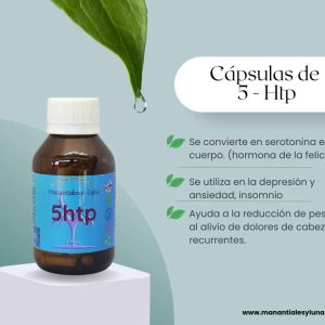 5htp cap Frasco. Vidrio. Ámbar. 
60cáp. 0.555mg
Capsulas gelatina trasparente
