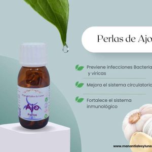 Ajo Perlas. Frasco. Vidrio. Ámbar. 
60perlas. 0.250mg
Capsulas gelatina trasparente