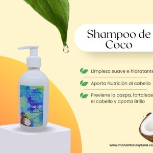Coco sh Botella plástico blanco c/bomba 250ml.